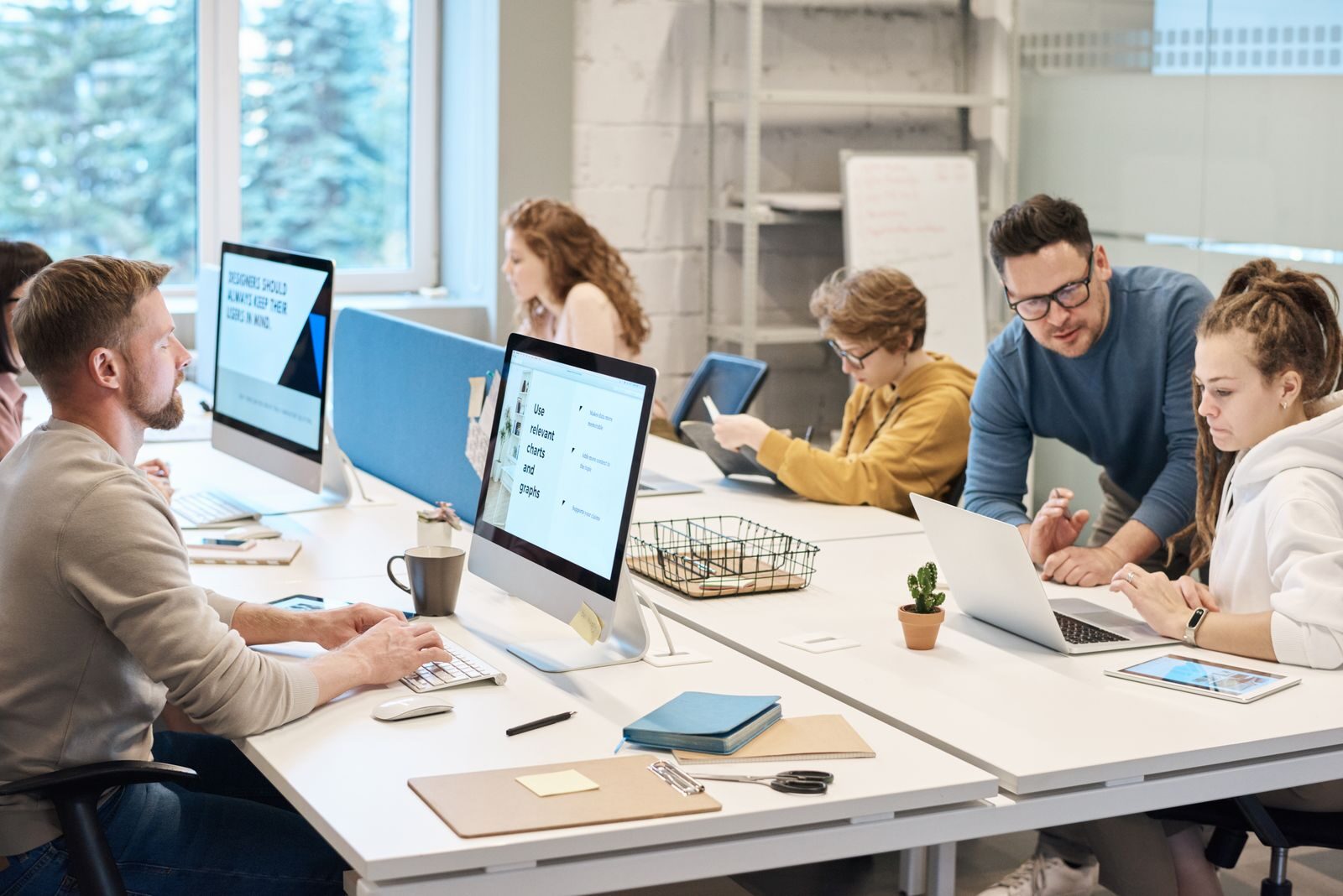 The EndTech Ventures team collaborating in a modern office