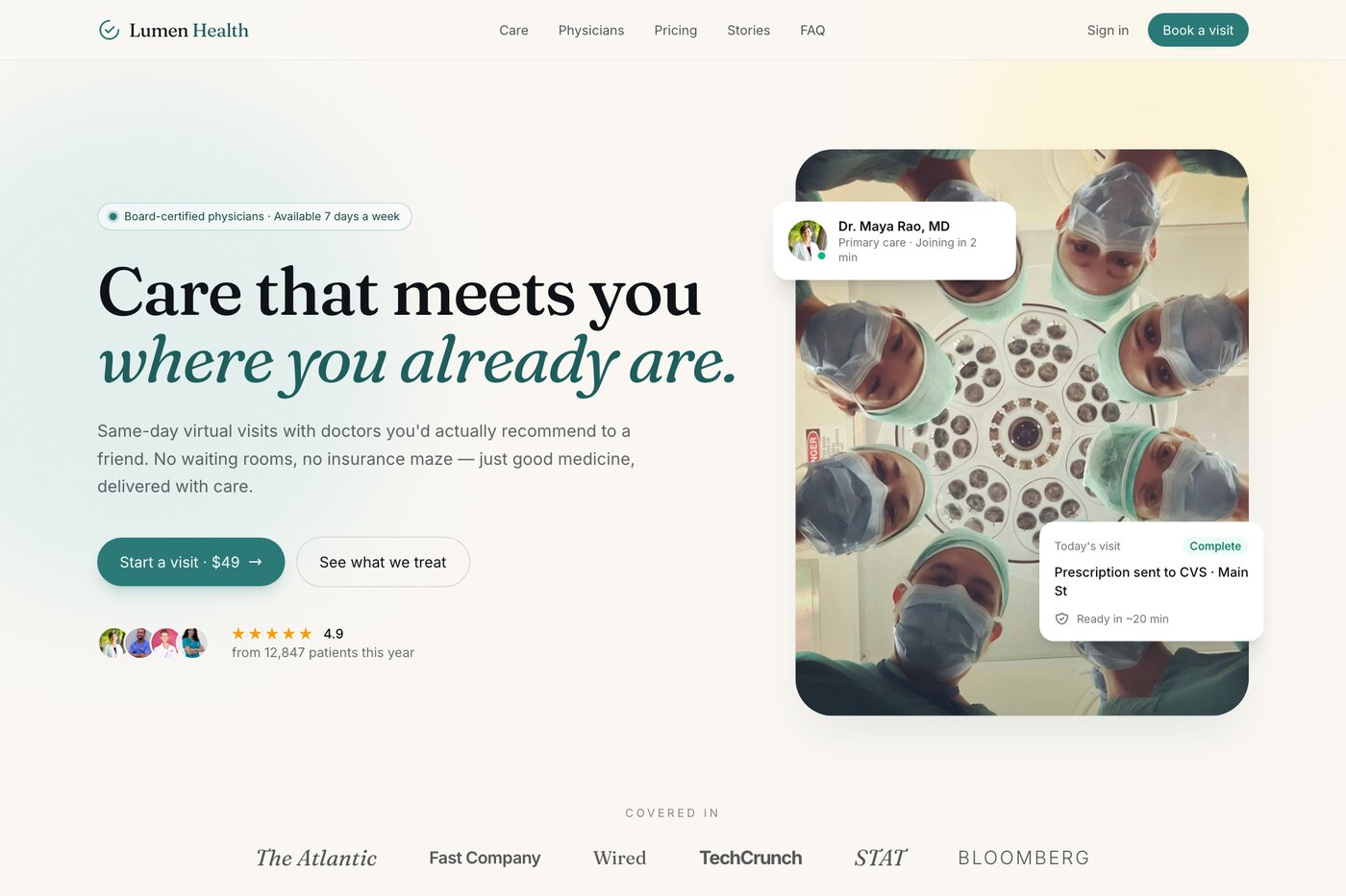 Lumen Health — virtual care and telemedicine platform